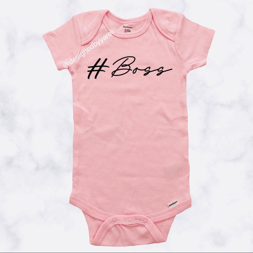 "#BOSS" Gerber onesie 18M